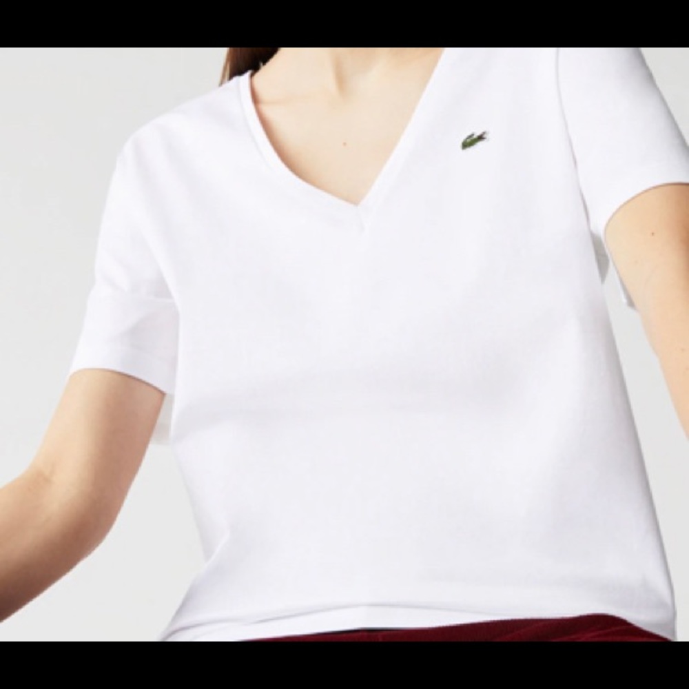 Lacoste white t- shirt